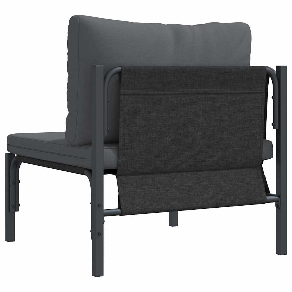 Udendørs Møbler med pude med pude Antracit 80 x 80 x 71 cm Stål