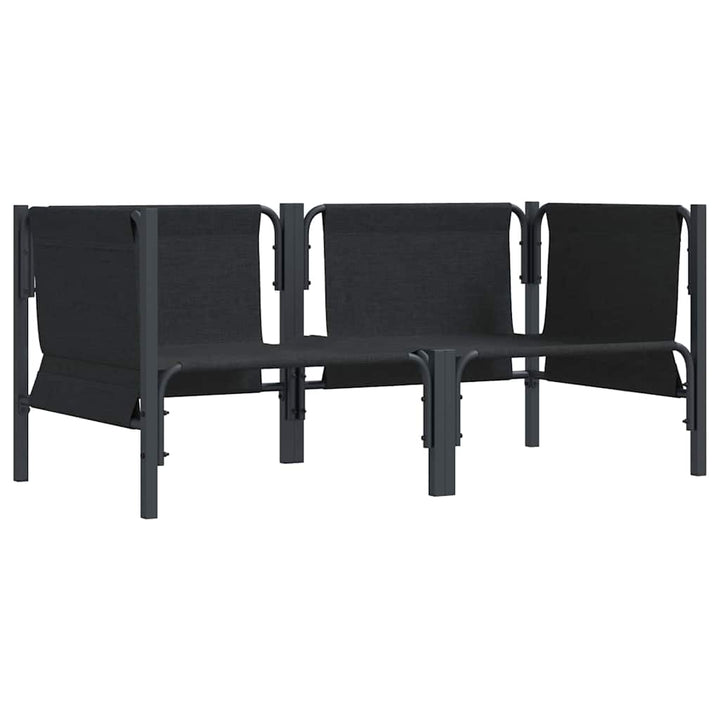 Udendørs Møbler med pude 2 Stk Antracit 80 x 80 x 71 cm Stål