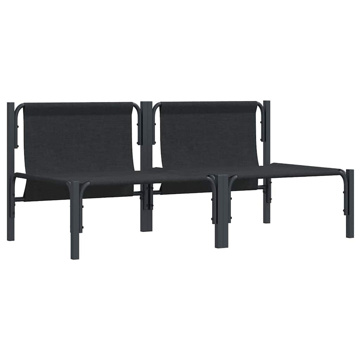 Udendørs Møbler med pude 2 Stk Antracit 80 x 80 x 71 cm Stål