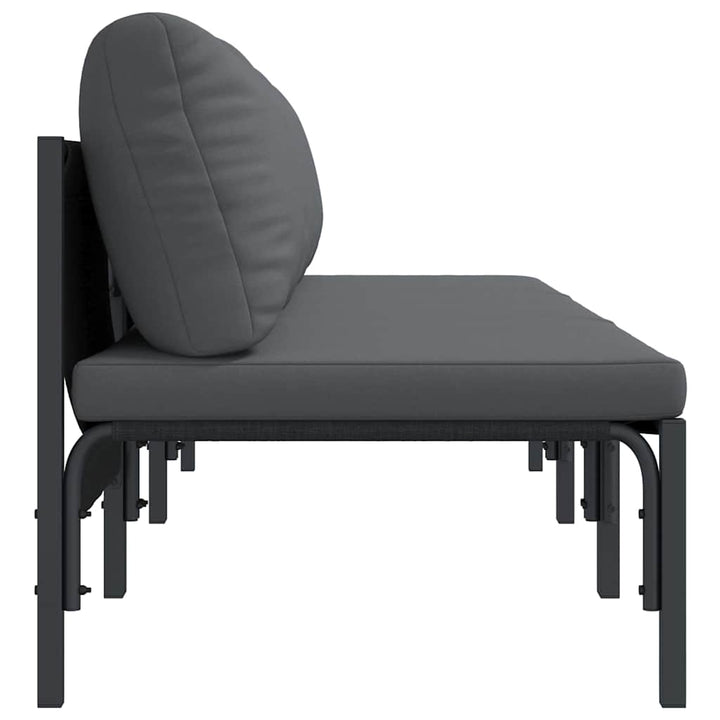 Udendørs Møbler med pude 3 Stk Antracit 80 x 80 x 71 cm Stål