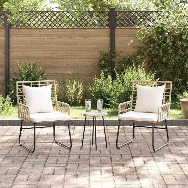 Have Spisebordssæt 3 pcs Brun og Creme polyrattan