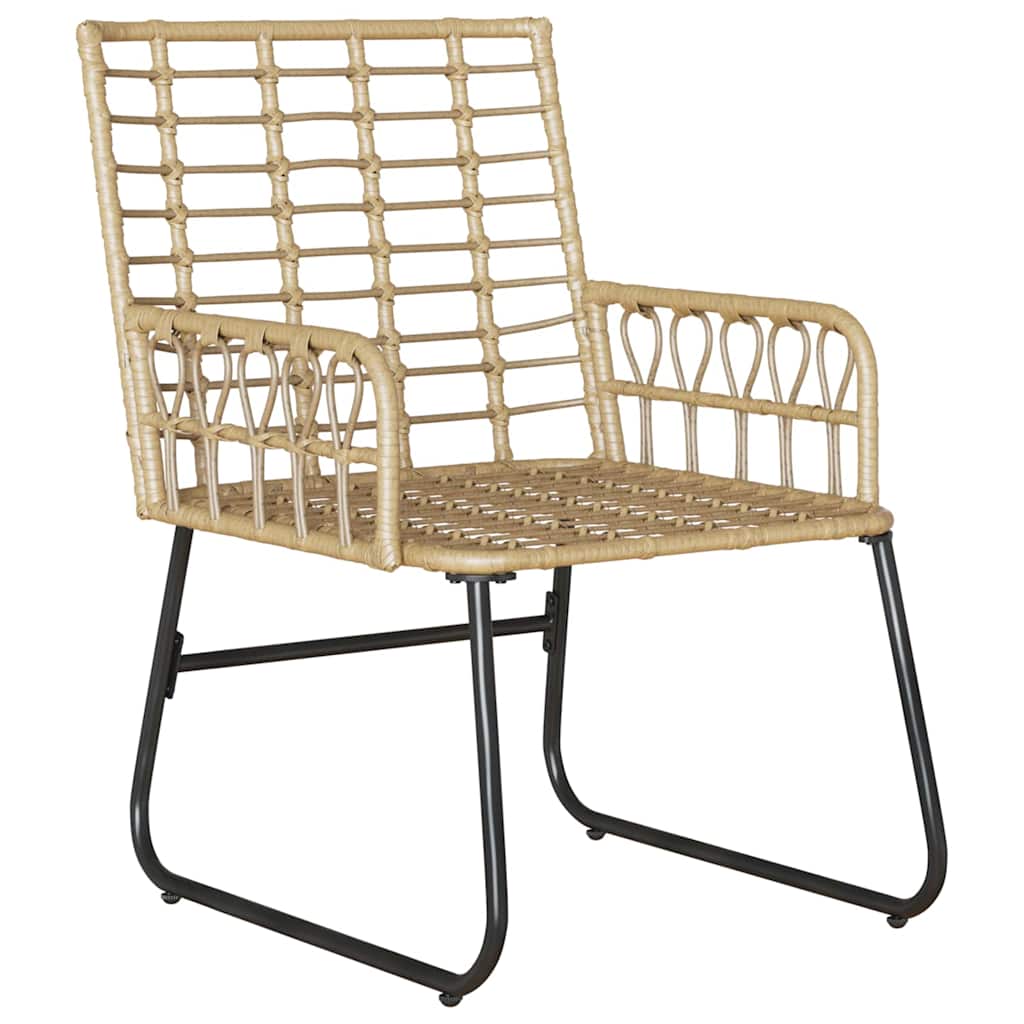 Have Spisebordssæt 3 pcs Brun og Creme polyrattan