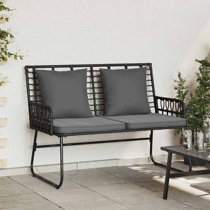 Havebænk Sort og Anthracit polyrattan