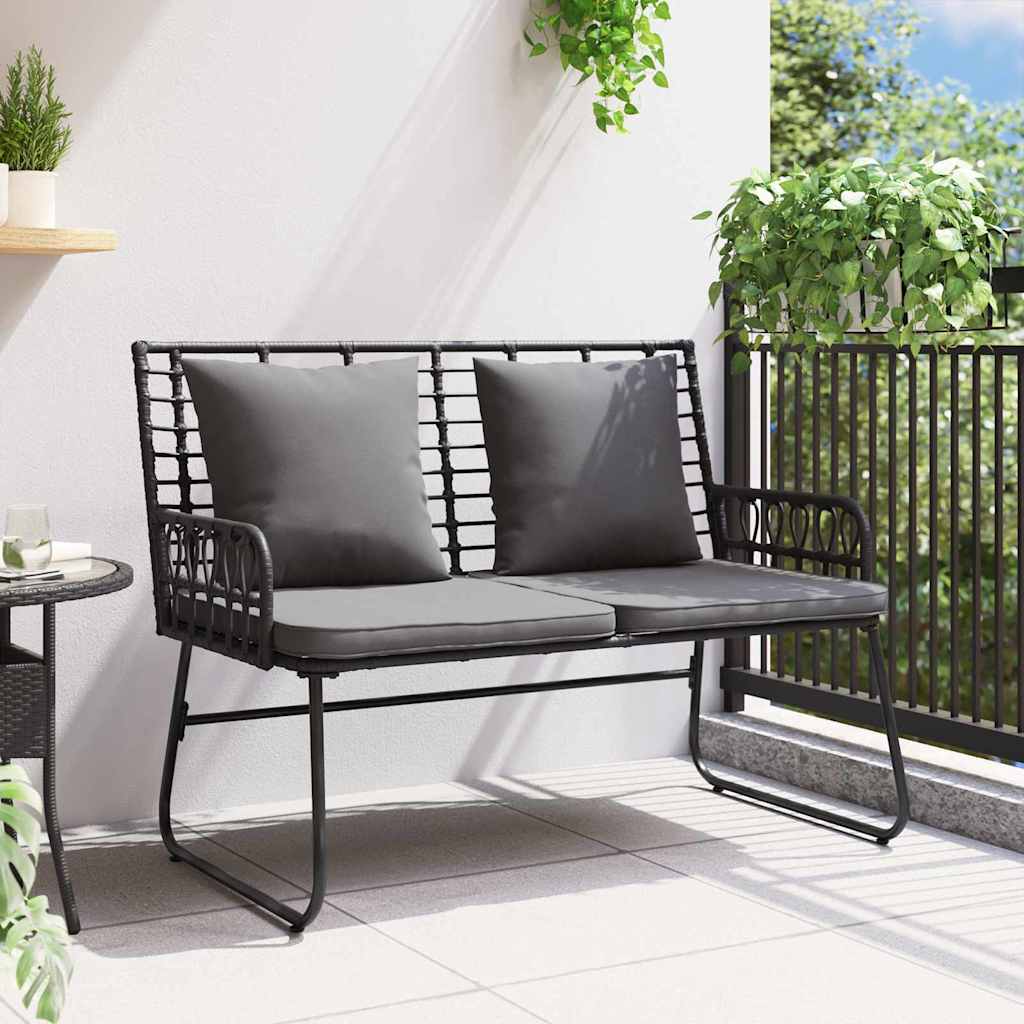 Havebænk Sort og Anthracit polyrattan