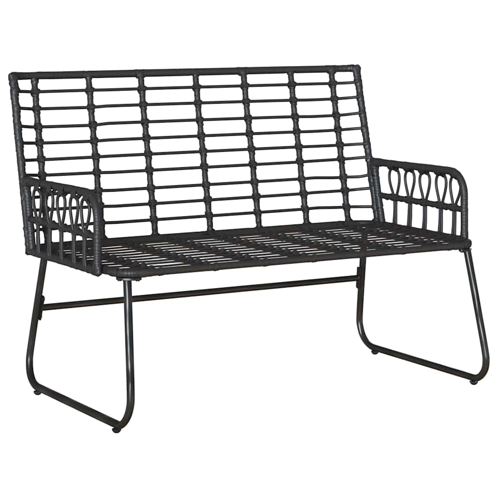 Havebænk Sort og Anthracit polyrattan