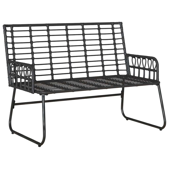 Havebænk Sort og Anthracit polyrattan
