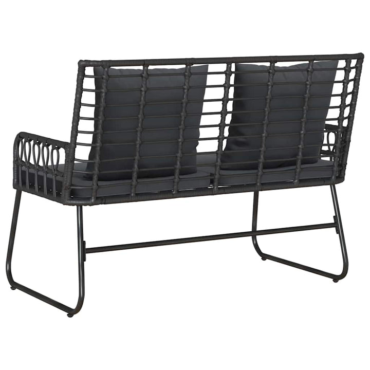 Havebænk Sort og Anthracit polyrattan