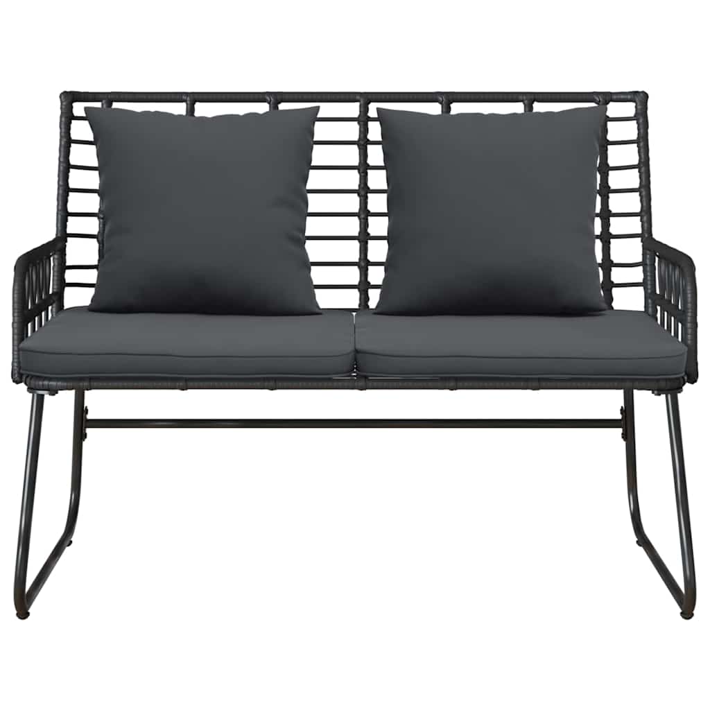 Havebænk Sort og Anthracit polyrattan