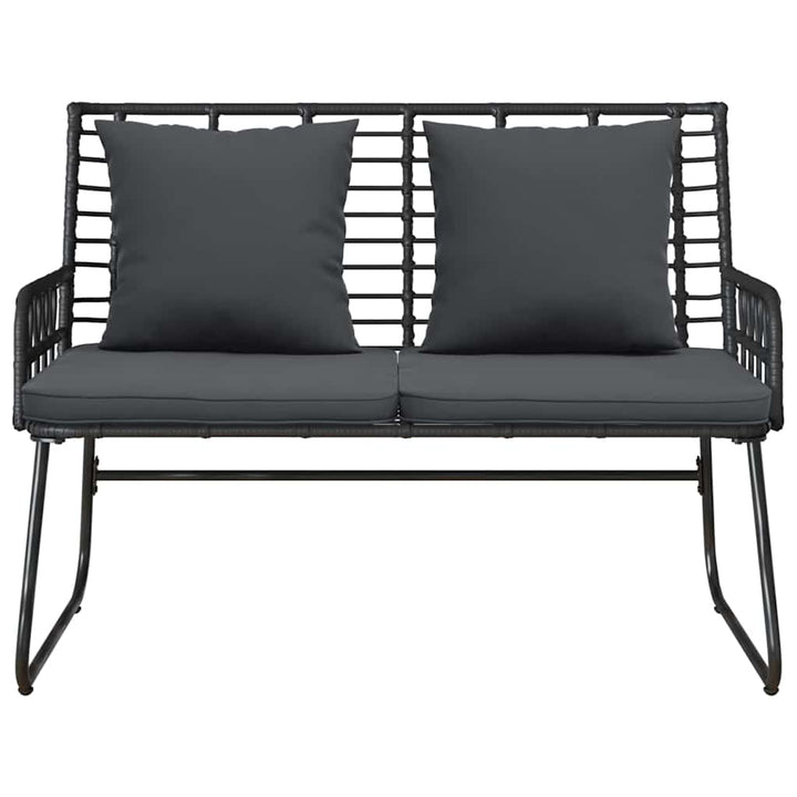 Havebænk Sort og Anthracit polyrattan