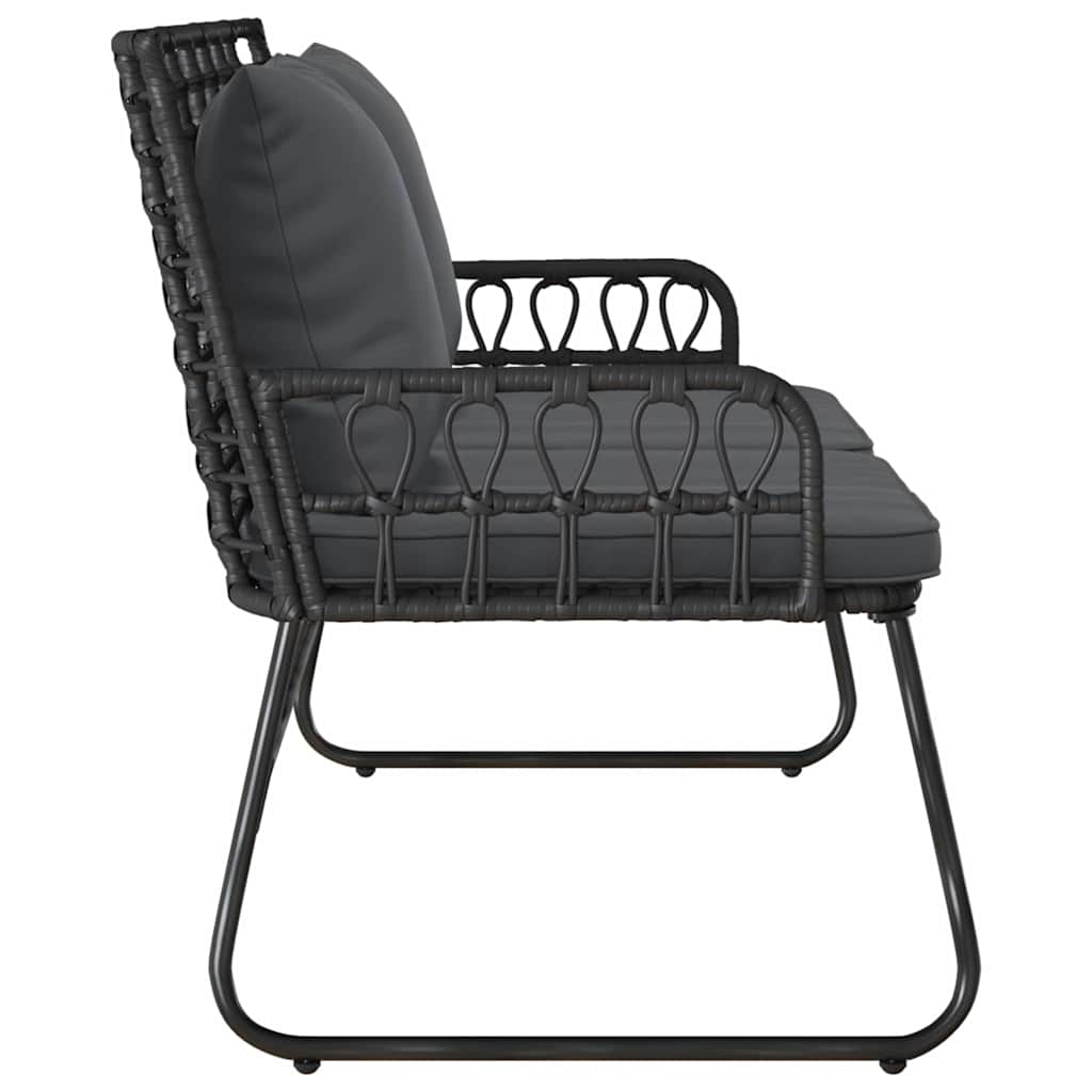 Havebænk Sort og Anthracit polyrattan