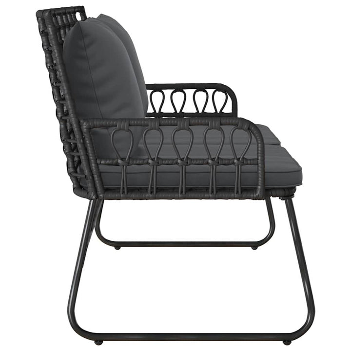 Havebænk Sort og Anthracit polyrattan