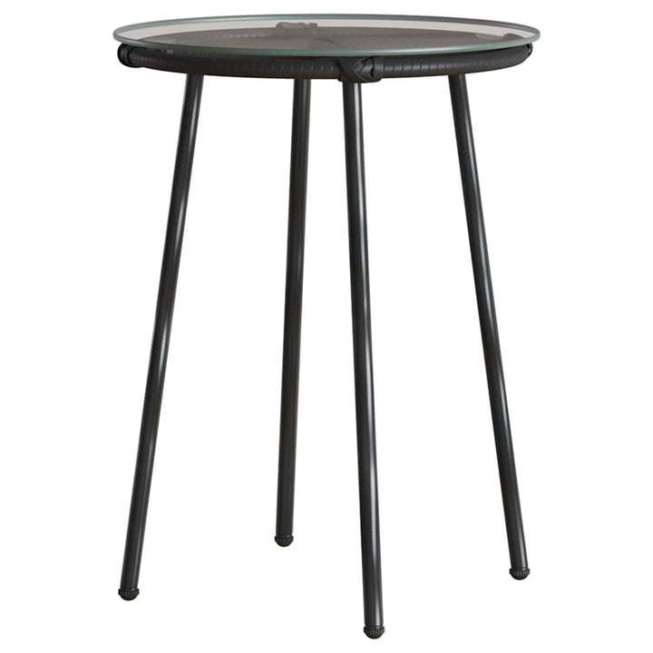 Have Spisebordssæt 3 pcs Sort og Anthracit polyrattan