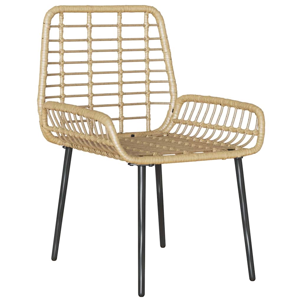 Have Spisebordssæt 3 pcs Brun og Creme polyrattan