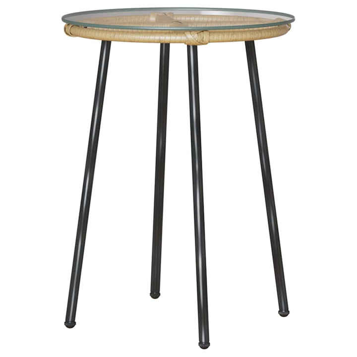 Have Spisebordssæt 3 pcs Brun og Creme polyrattan