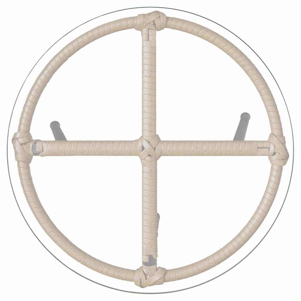 Have Spisebordssæt 3 pcs Brun og Creme polyrattan
