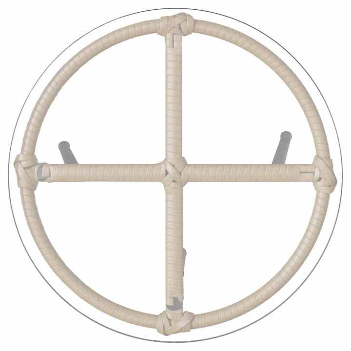 Have Spisebordssæt 3 pcs Brun og Creme polyrattan