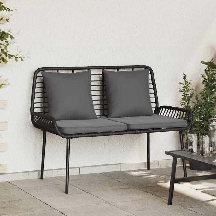 Havebænk Sort og Anthracit polyrattan
