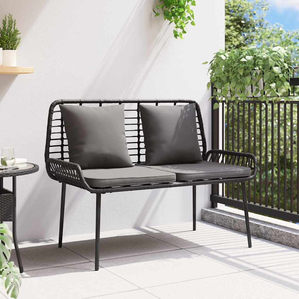 Havebænk Sort og Anthracit polyrattan