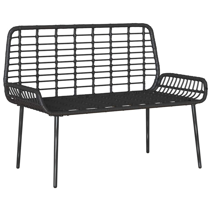 Havebænk Sort og Anthracit polyrattan