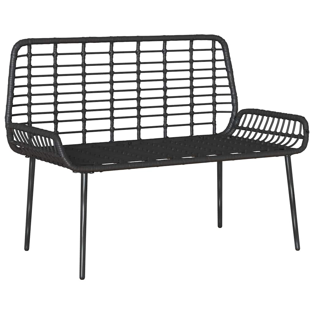 Havebænk Sort og Anthracit polyrattan