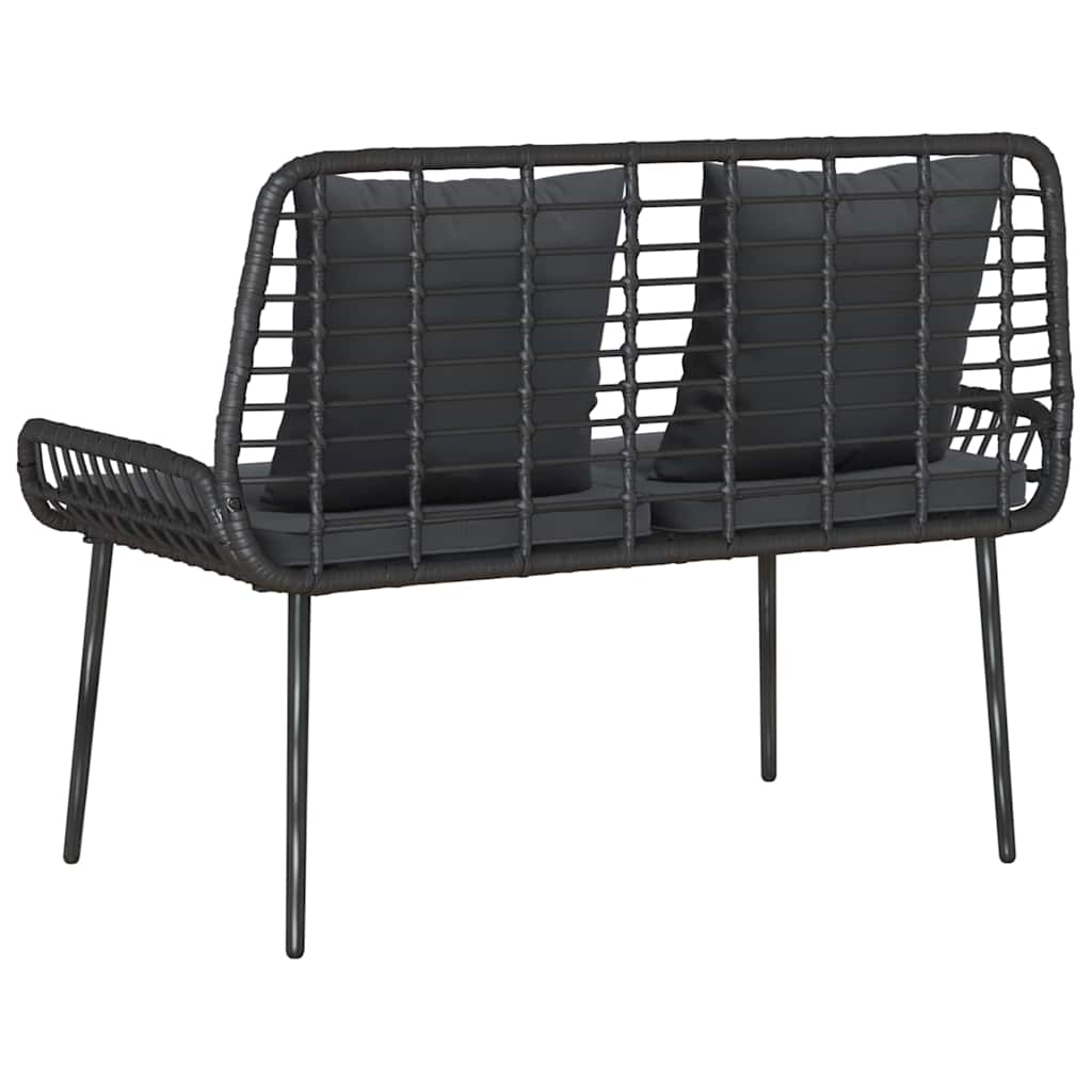 Havebænk Sort og Anthracit polyrattan