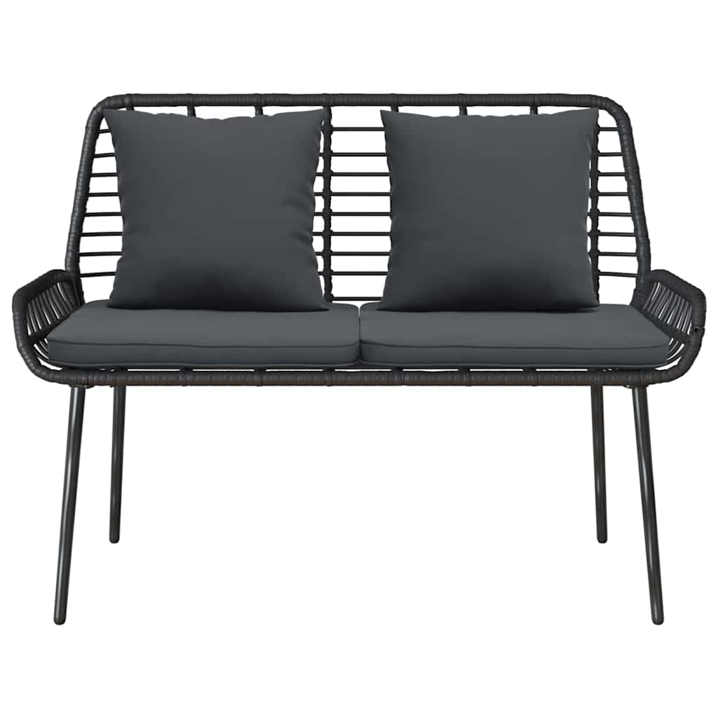 Havebænk Sort og Anthracit polyrattan