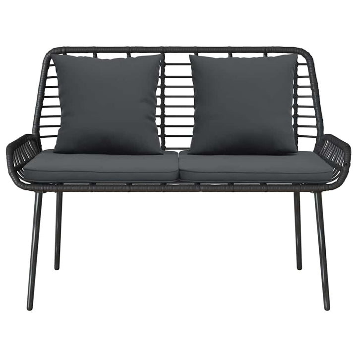 Havebænk Sort og Anthracit polyrattan