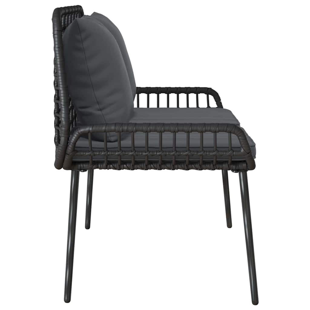 Havebænk Sort og Anthracit polyrattan