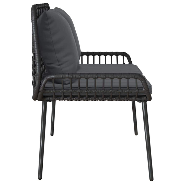 Havebænk Sort og Anthracit polyrattan