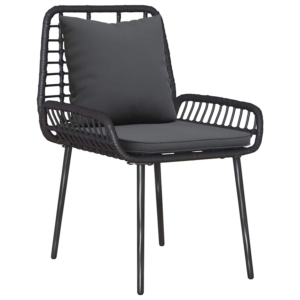 Have Spisebordssæt 3 pcs Sort og Anthracit polyrattan