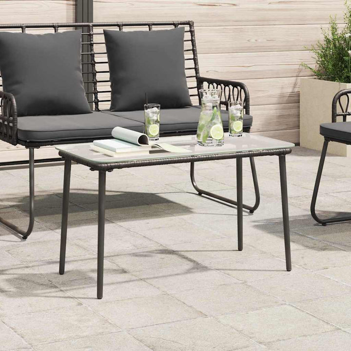 Havemøbel Bord Sort 80 x 40 x 45 cm polyrattan
