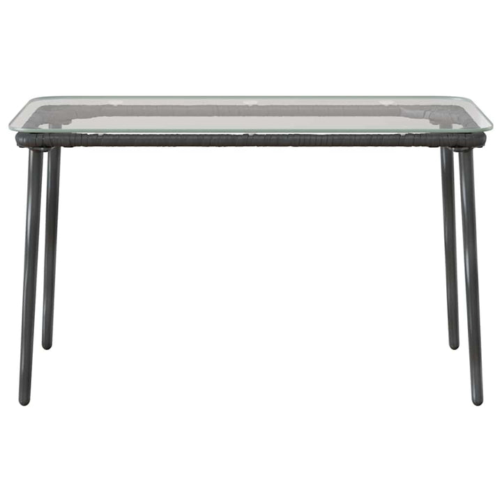 Havemøbel Bord Sort 80 x 40 x 45 cm polyrattan