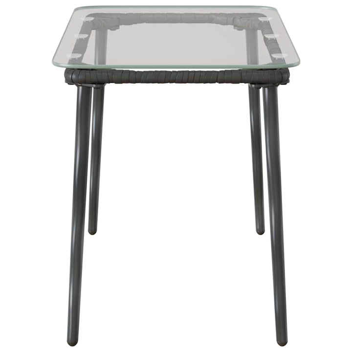 Havemøbel Bord Sort 80 x 40 x 45 cm polyrattan