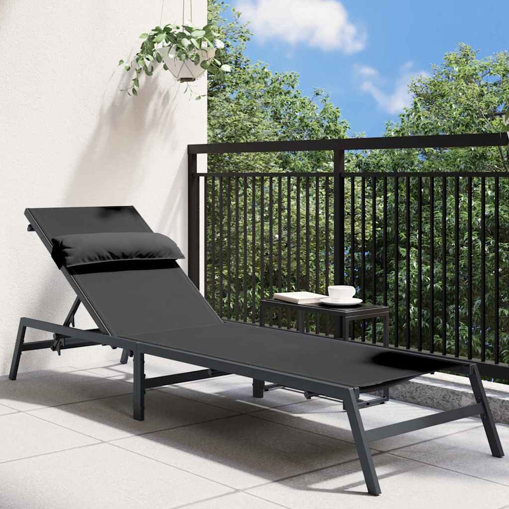 Solseng 1-person Sort og Anthracit 197 x 54 x 86 cm Stål