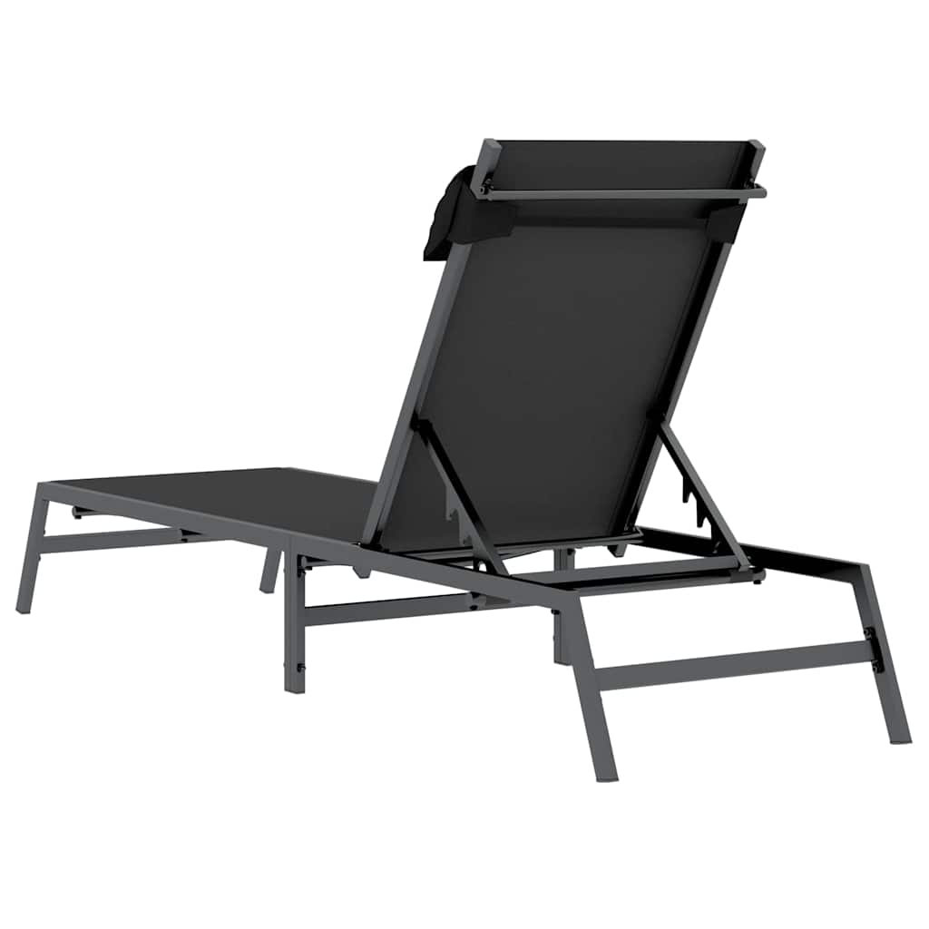 Solseng 1-person Sort og Anthracit 197 x 54 x 86 cm Stål