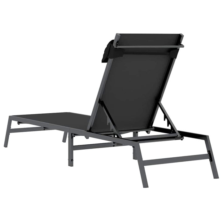 Solseng 1-person Sort og Anthracit 197 x 54 x 86 cm Stål