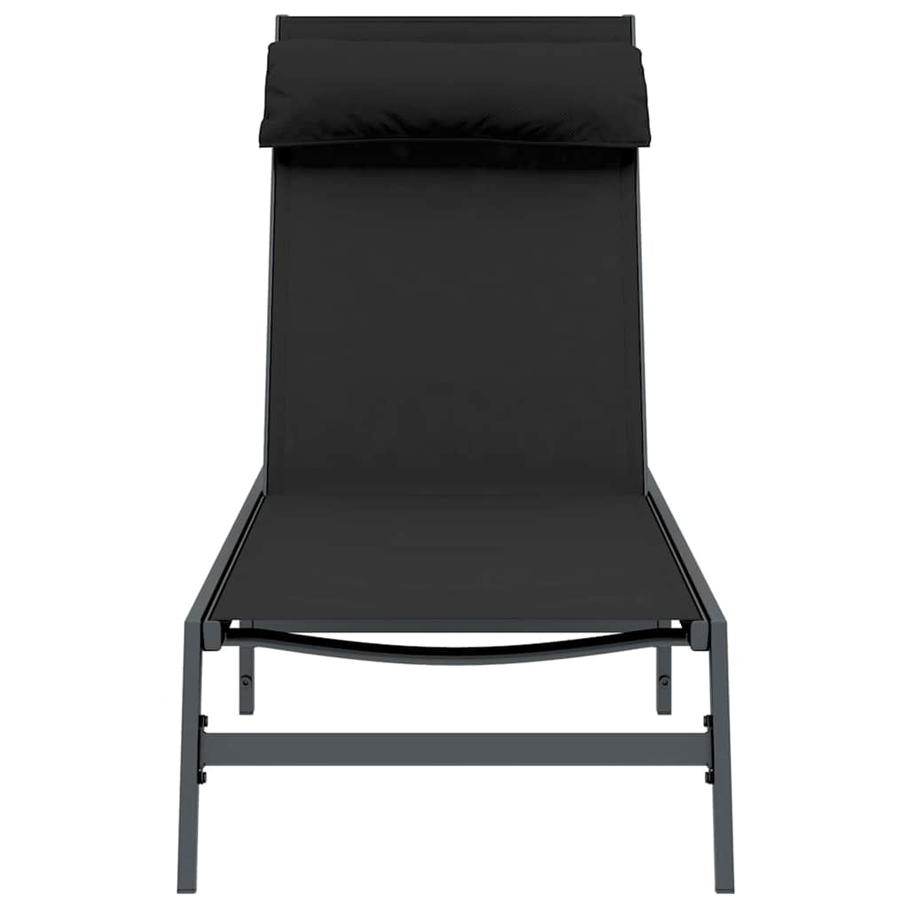 Solseng 1-person Sort og Anthracit 197 x 54 x 86 cm Stål