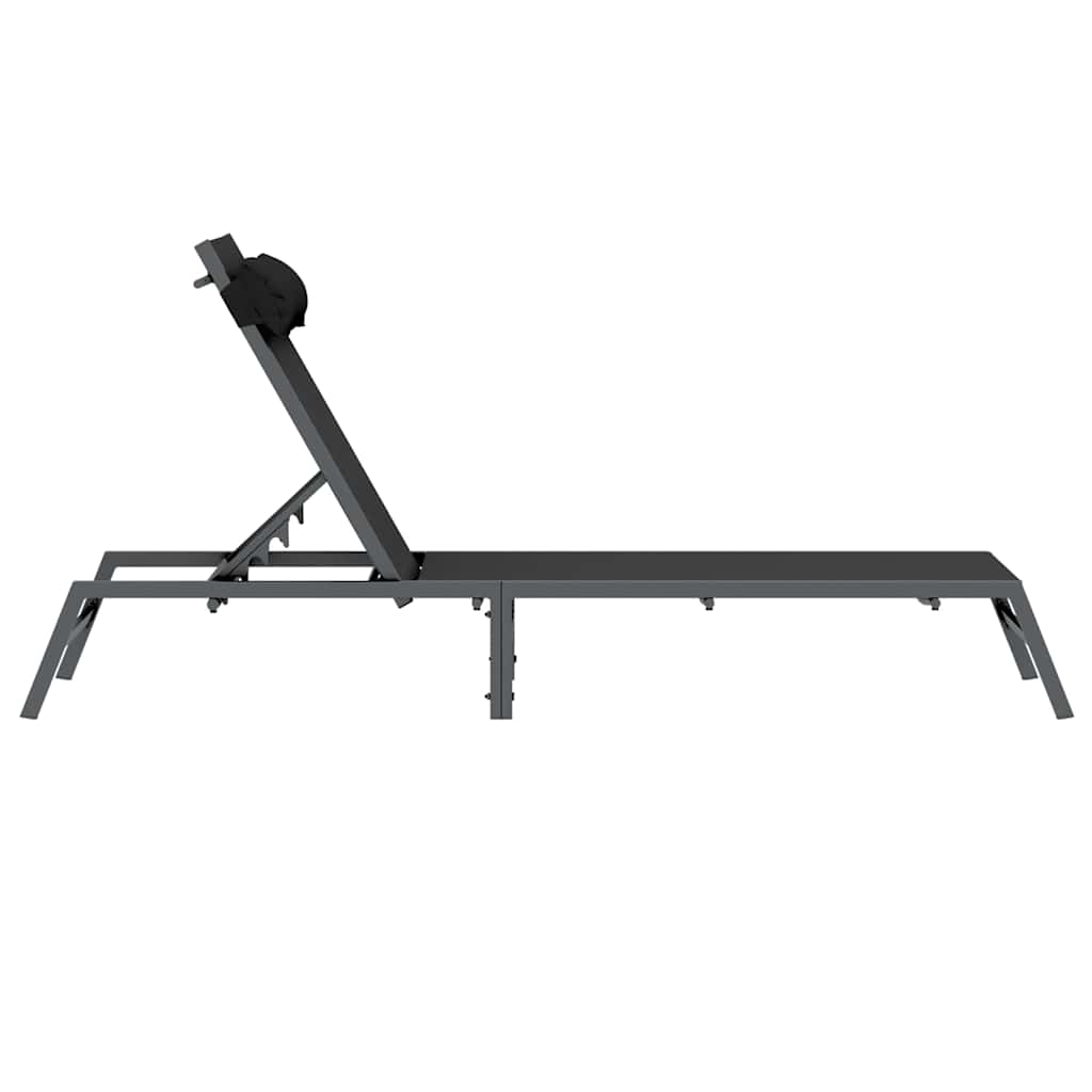 Solseng 1-person Sort og Anthracit 197 x 54 x 86 cm Stål