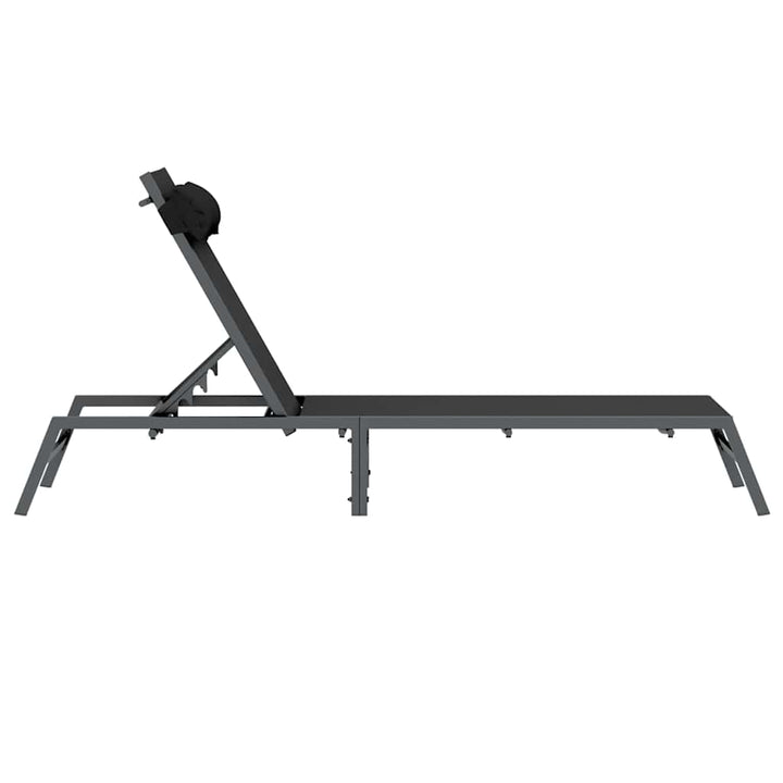 Solseng 1-person Sort og Anthracit 197 x 54 x 86 cm Stål