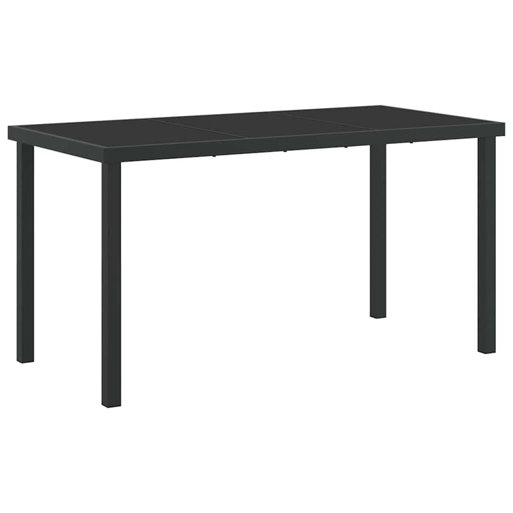 Havemøbel Bord Sort 140 x 70 x 73 cm Metal