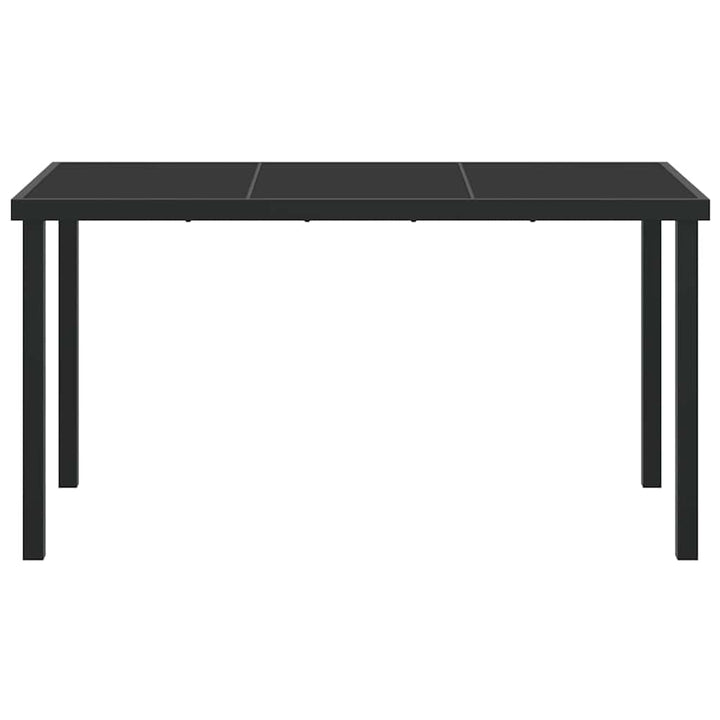 Havemøbel Bord Sort 140 x 70 x 73 cm Metal