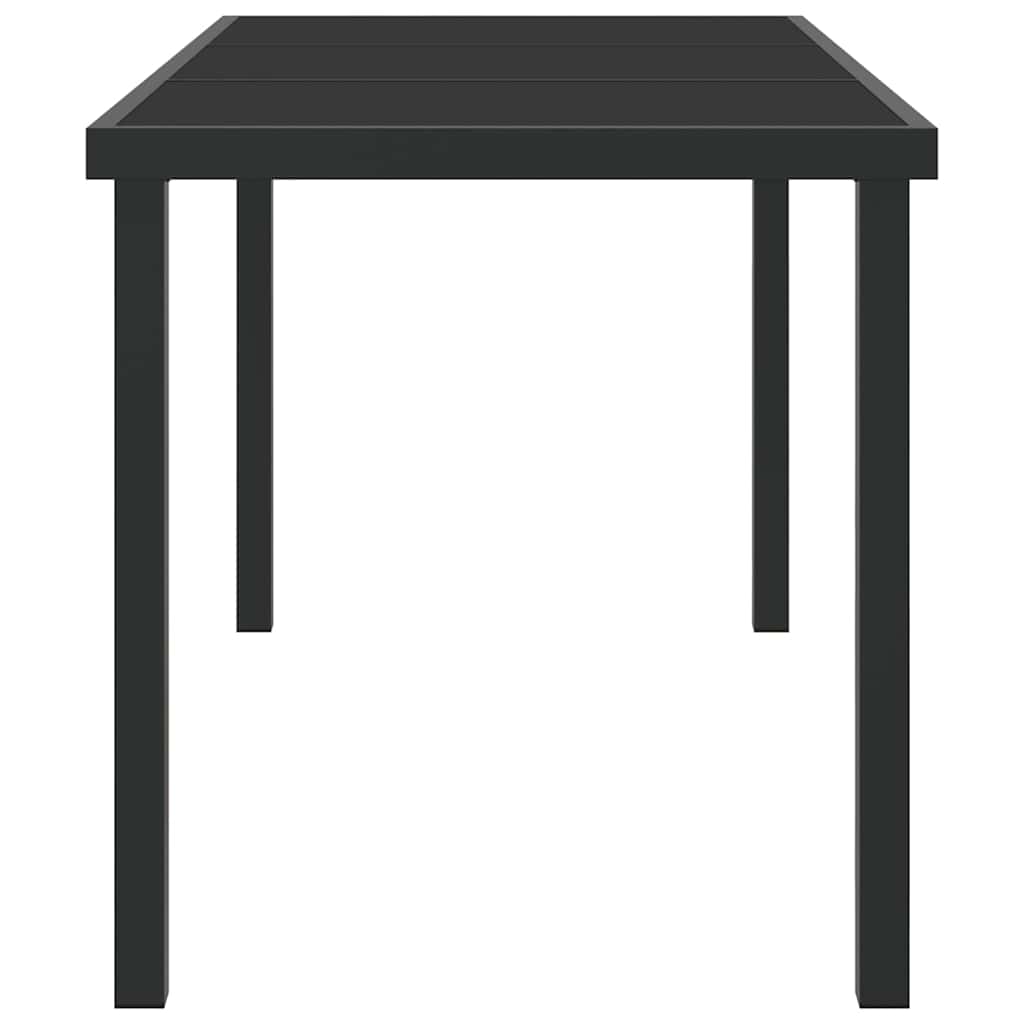 Havemøbel Bord Sort 140 x 70 x 73 cm Metal