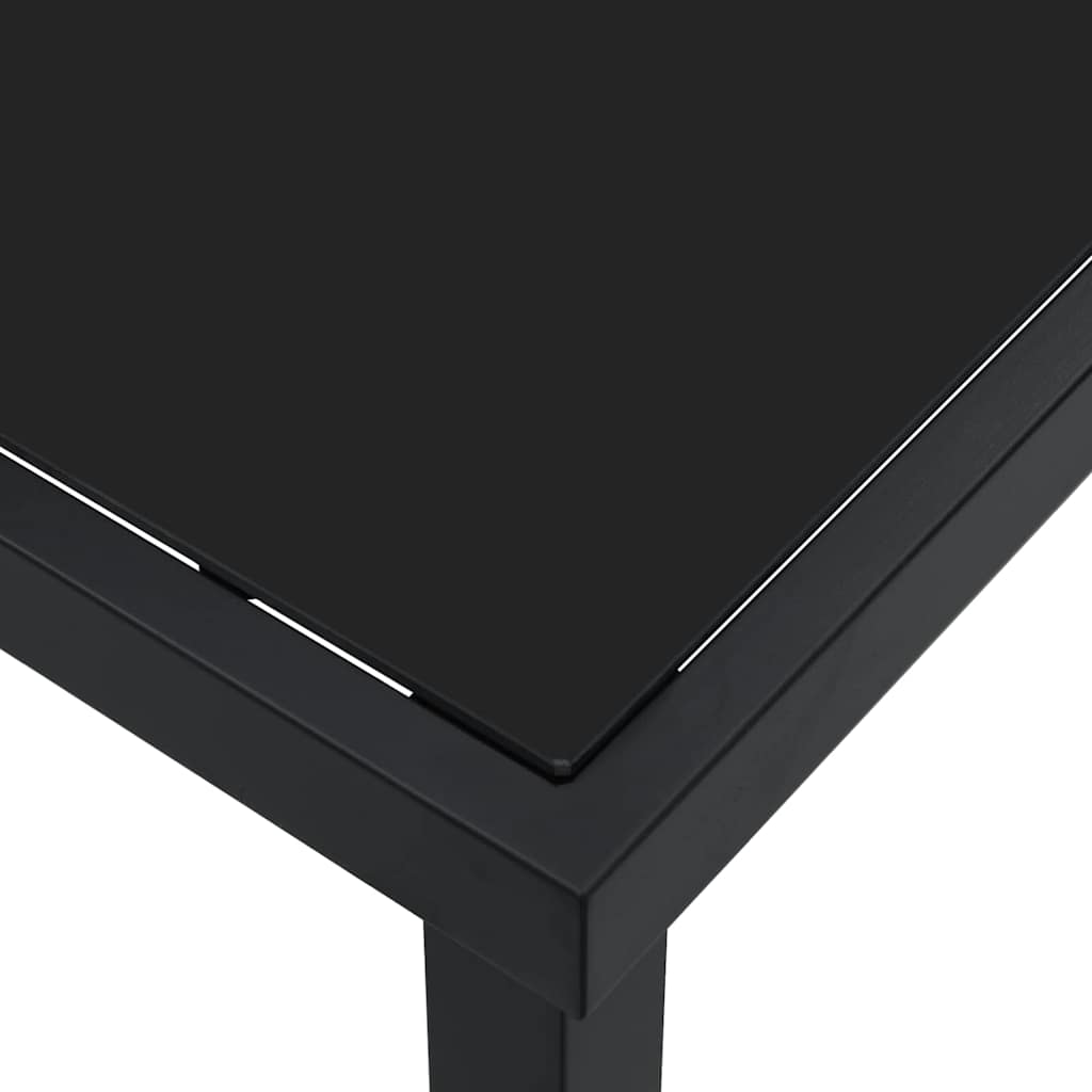 Havemøbel Bord Sort 160 x 80 x 73 cm Metal