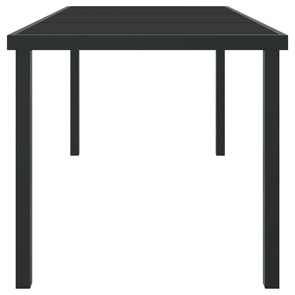 Havemøbel Bord Sort 160 x 80 x 73 cm Metal