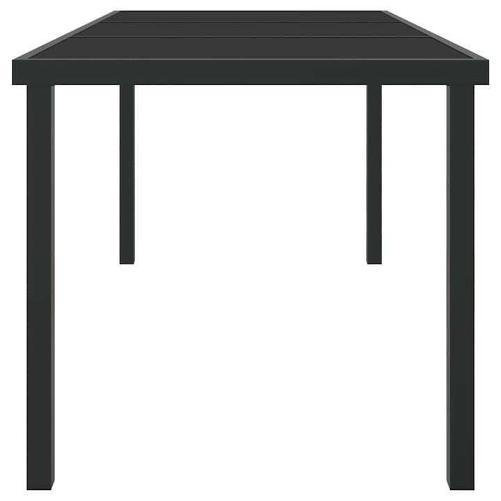 Havemøbel Bord Sort 160 x 80 x 73 cm Metal