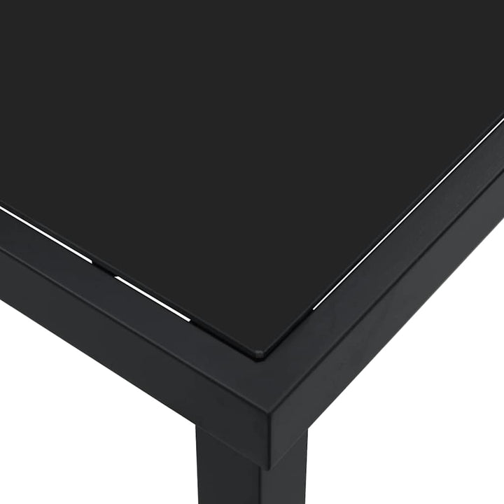 Havemøbel Bord Sort 200 x 80 x 73 cm Metal