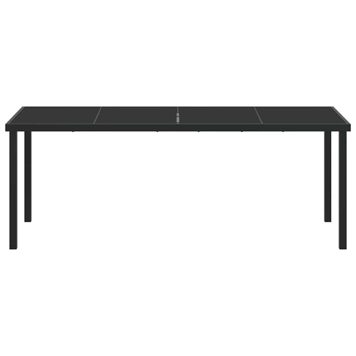 Havemøbel Bord Sort 200 x 80 x 73 cm Metal