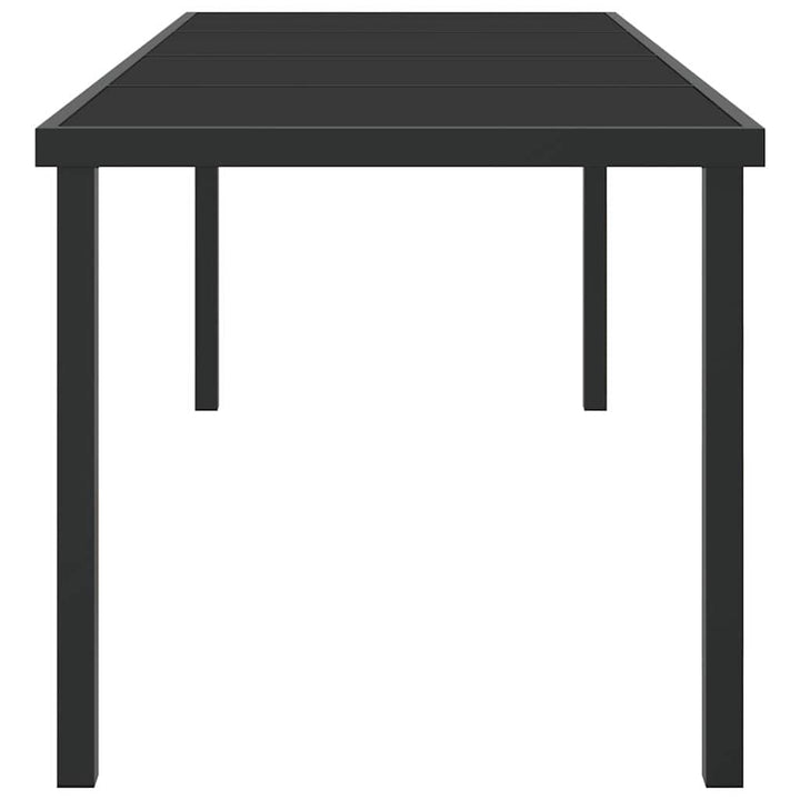 Havemøbel Bord Sort 200 x 80 x 73 cm Metal