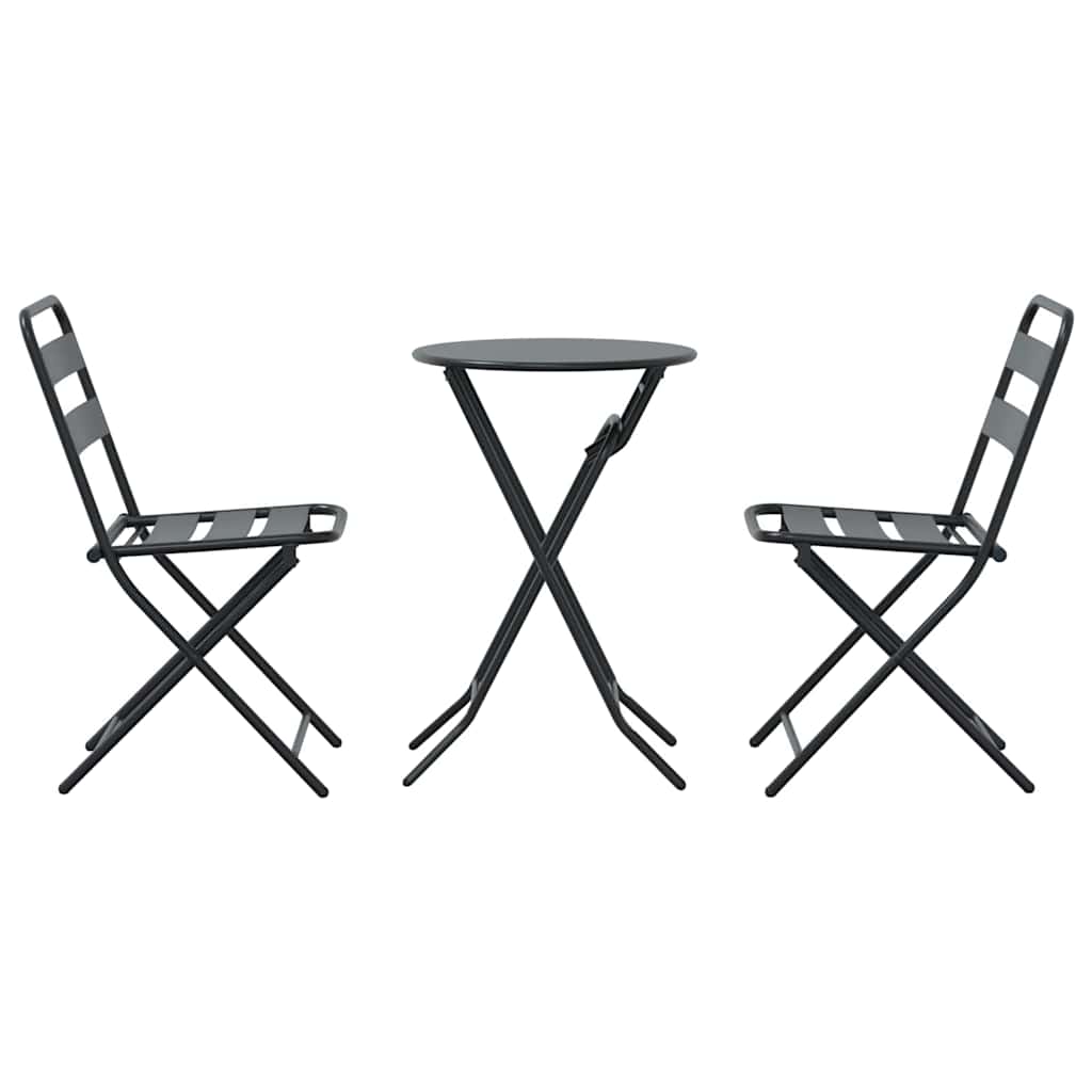 Have Bistro Sæt 3 pcs Antracit Stål