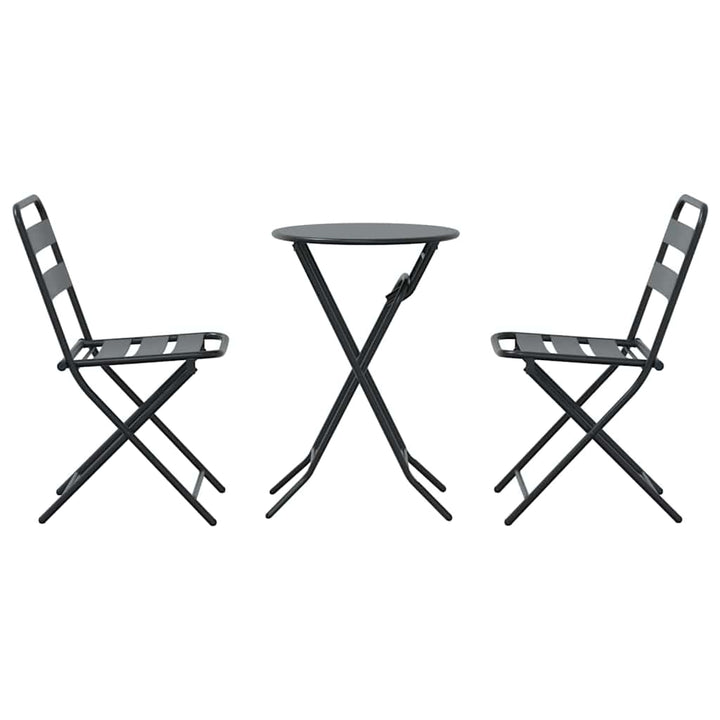 Have Bistro Sæt 3 pcs Antracit Stål